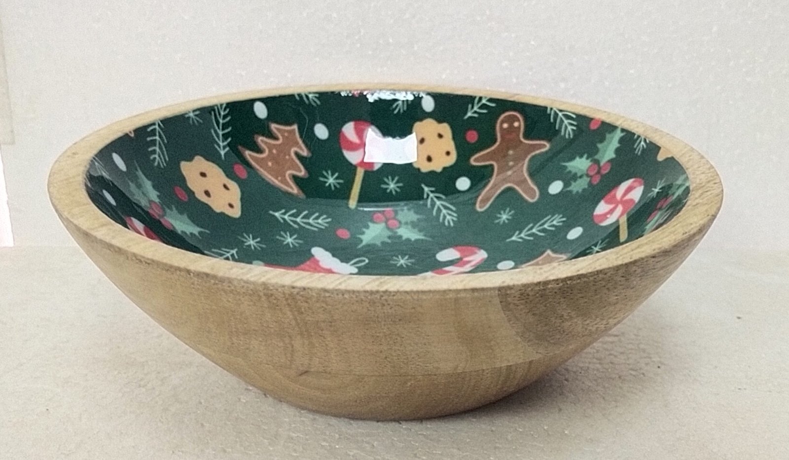 Wooden salad and serving bowl