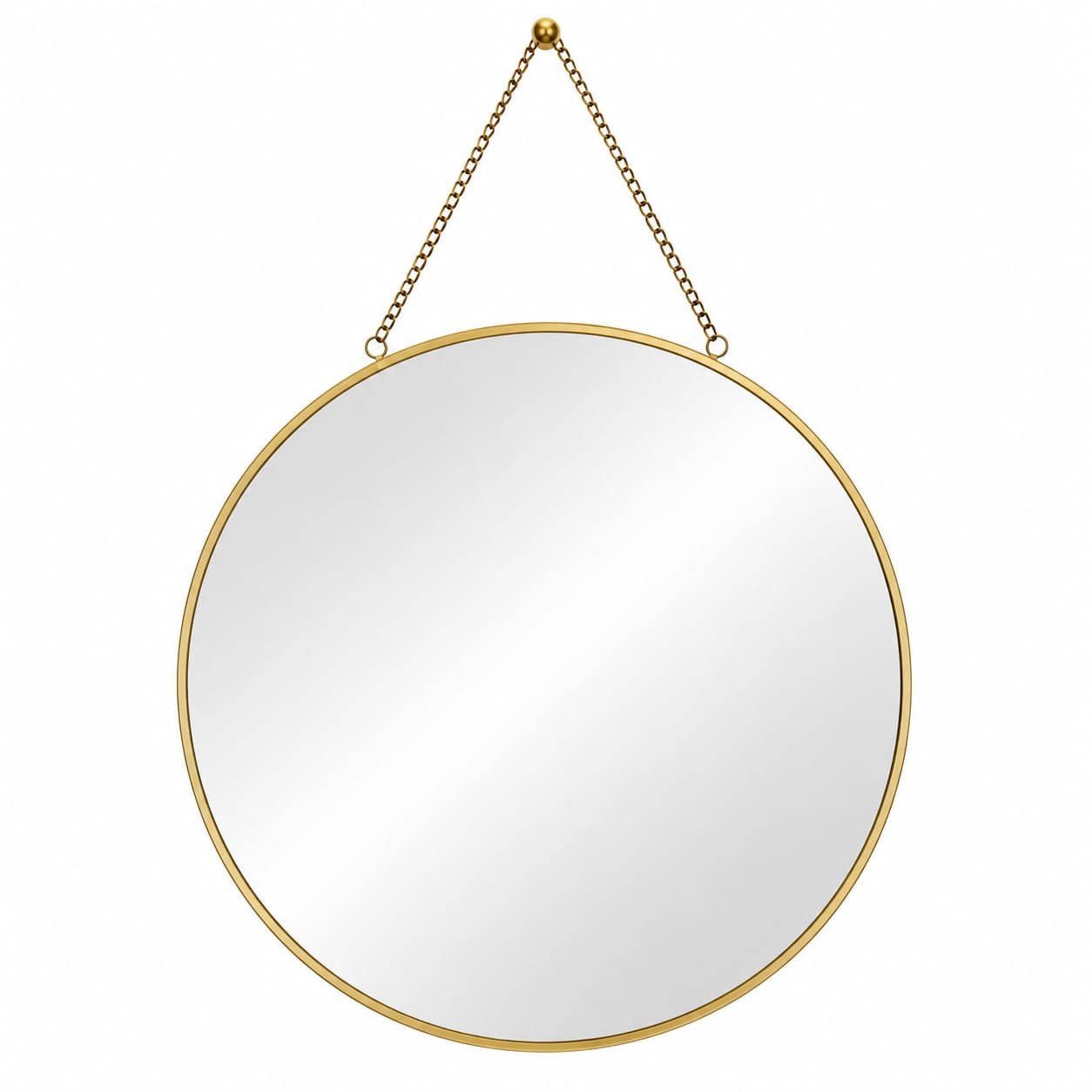 Circular wall mirror