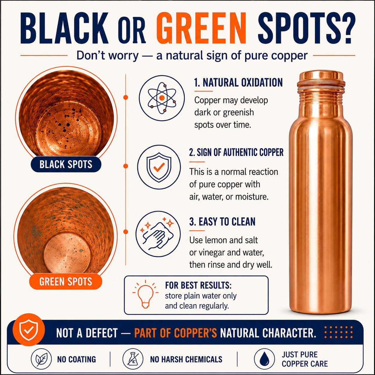 Copper Water Bottle gallery image
