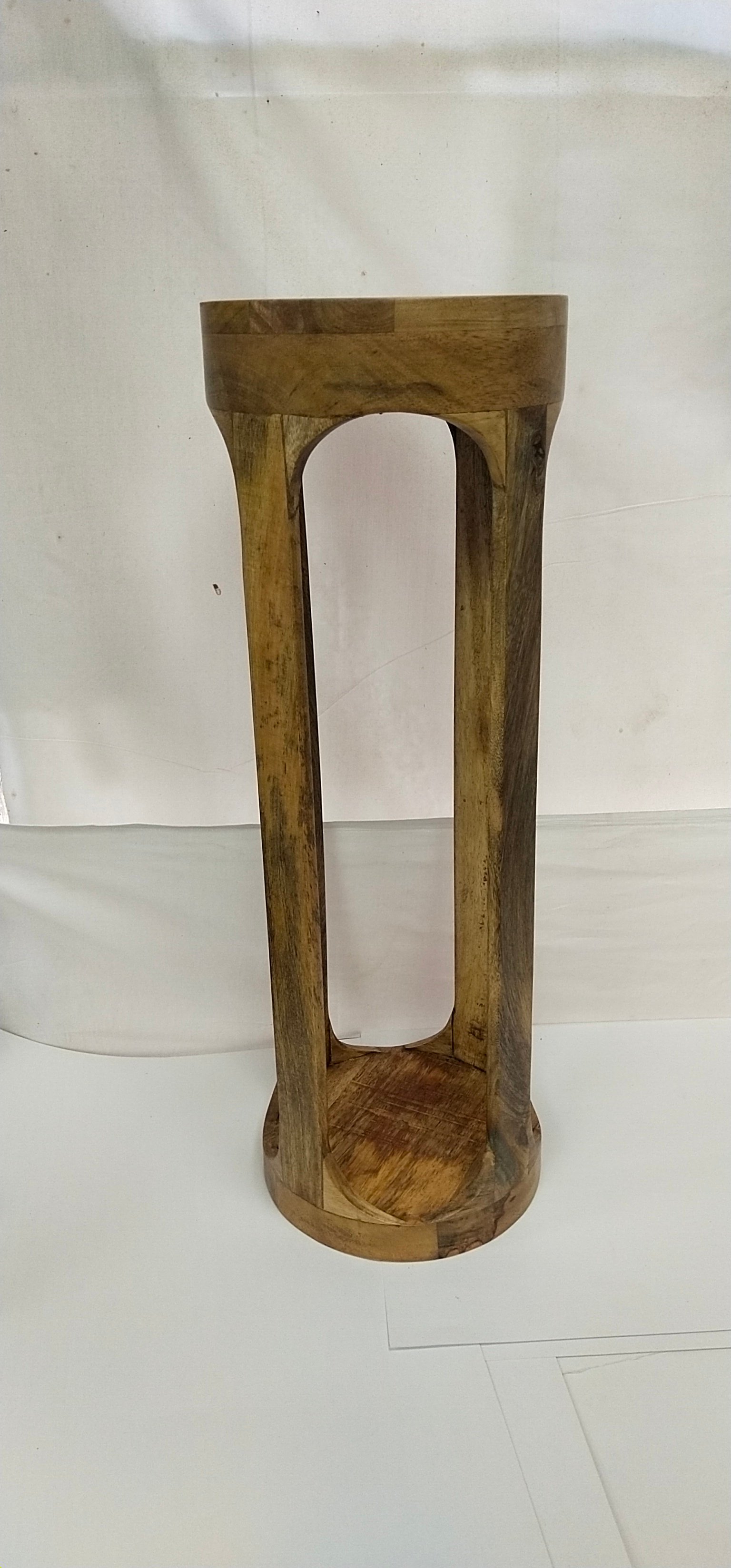 Wooden Round Side Table gallery image