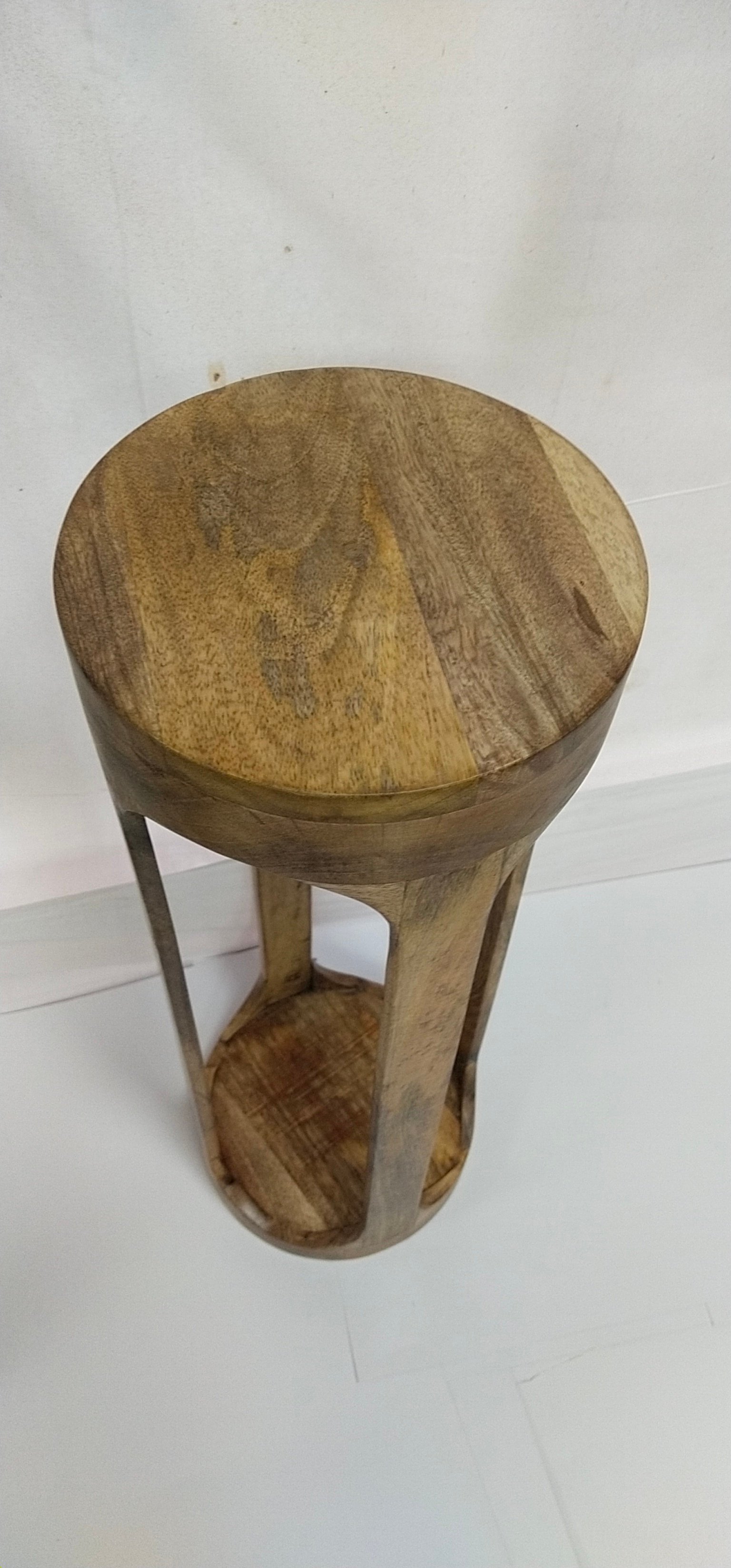 Wooden Round Side Table gallery image